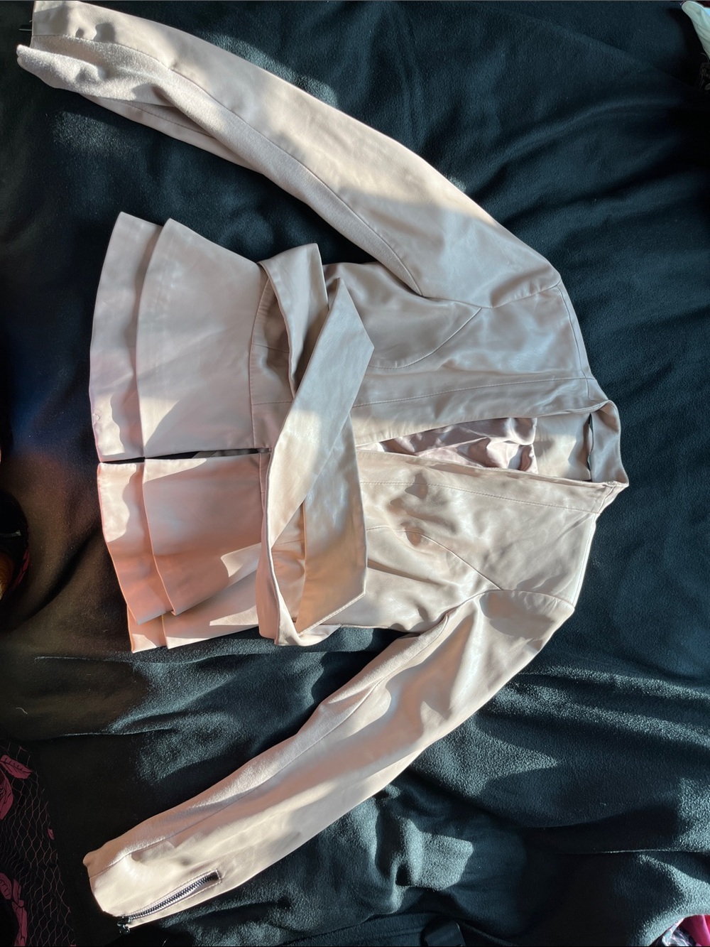 G.I.L.I. Blush Pink Peplum Jacket